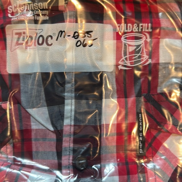 Ecko Unltd Button Down Collared Red Black Plaid Shirt Cotton Blend Men’s XL EUC - Picture 9 of 9